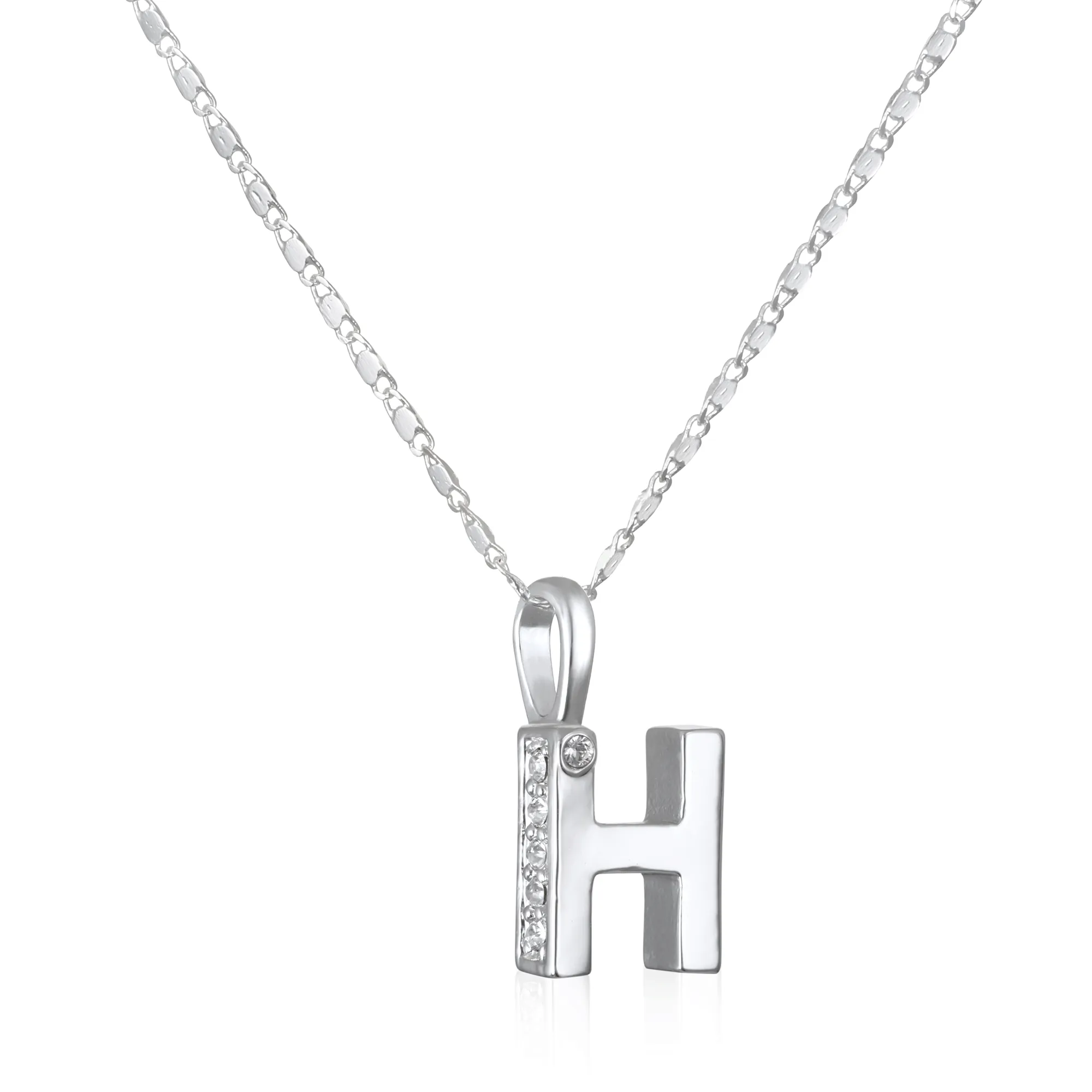 Penelope Initial Talisman Necklace- Silver