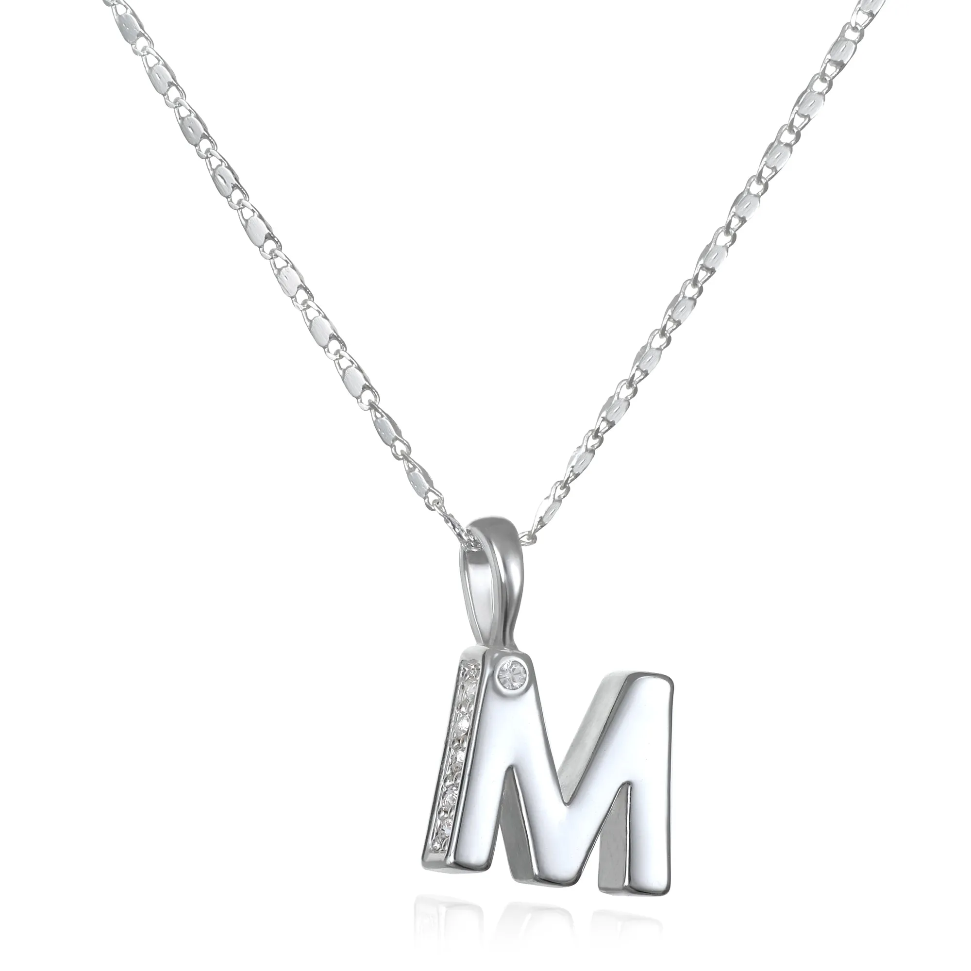 Penelope Initial Talisman Necklace- Silver