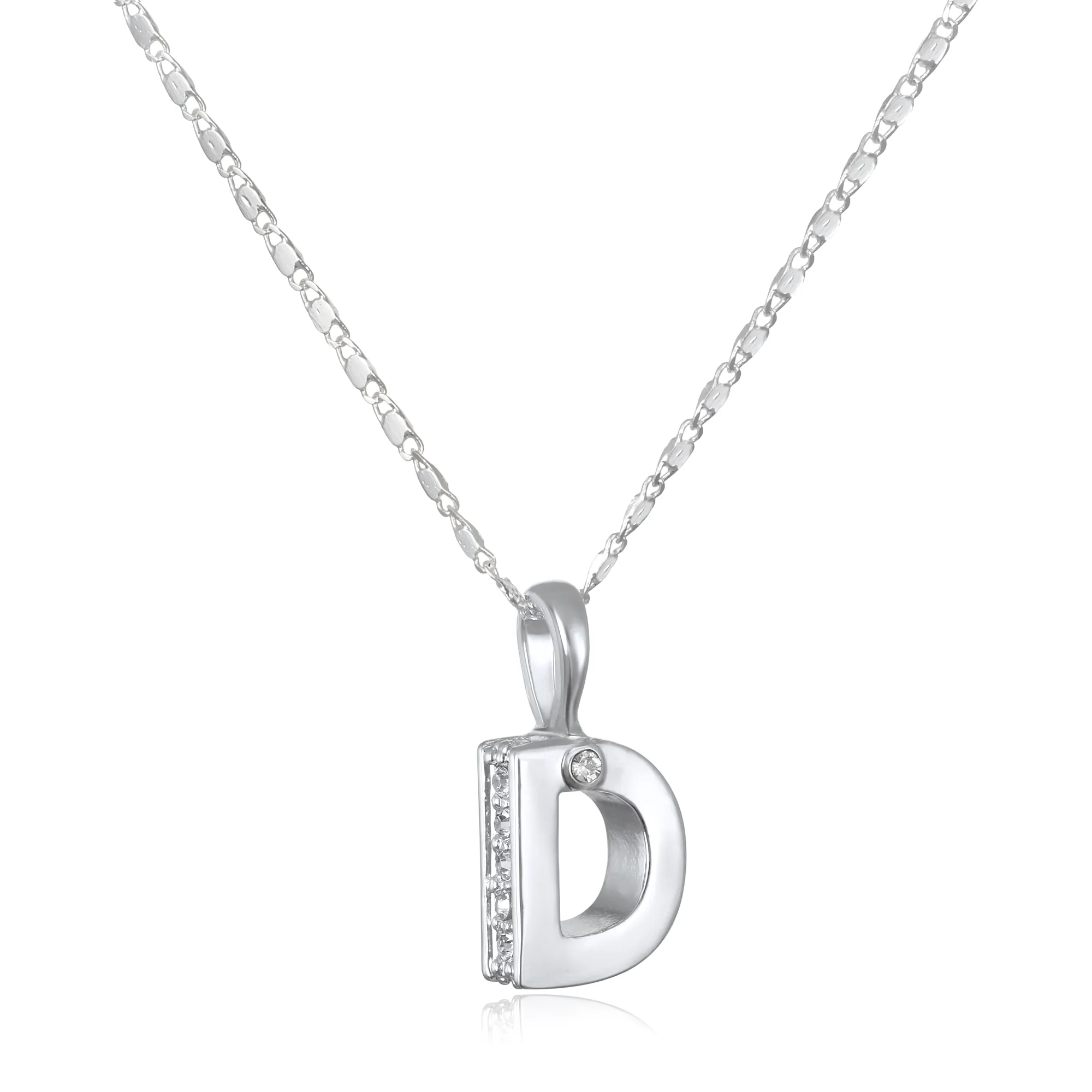 Penelope Initial Talisman Necklace- Silver