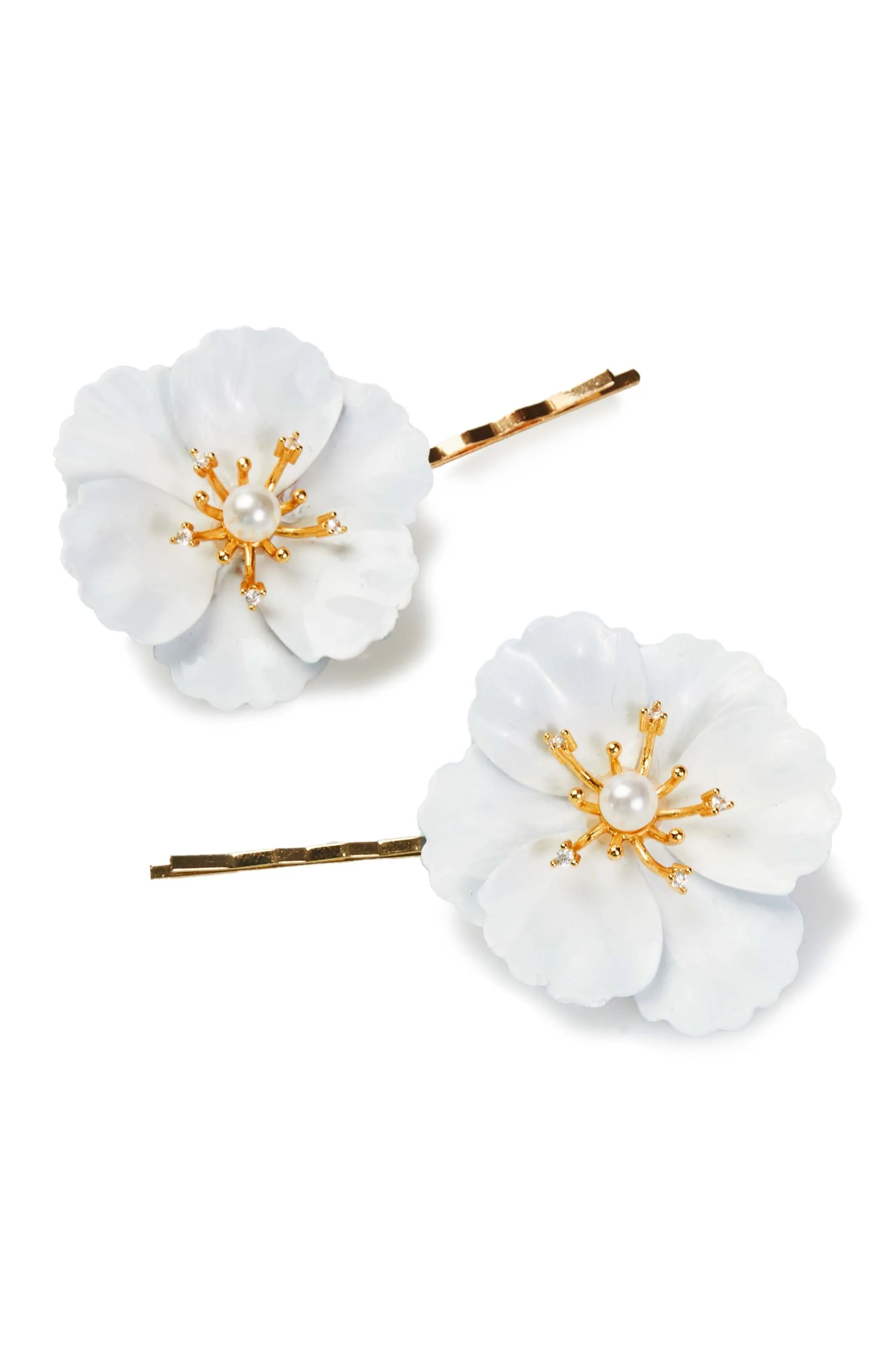 Poppy Enamel Bobby Pair