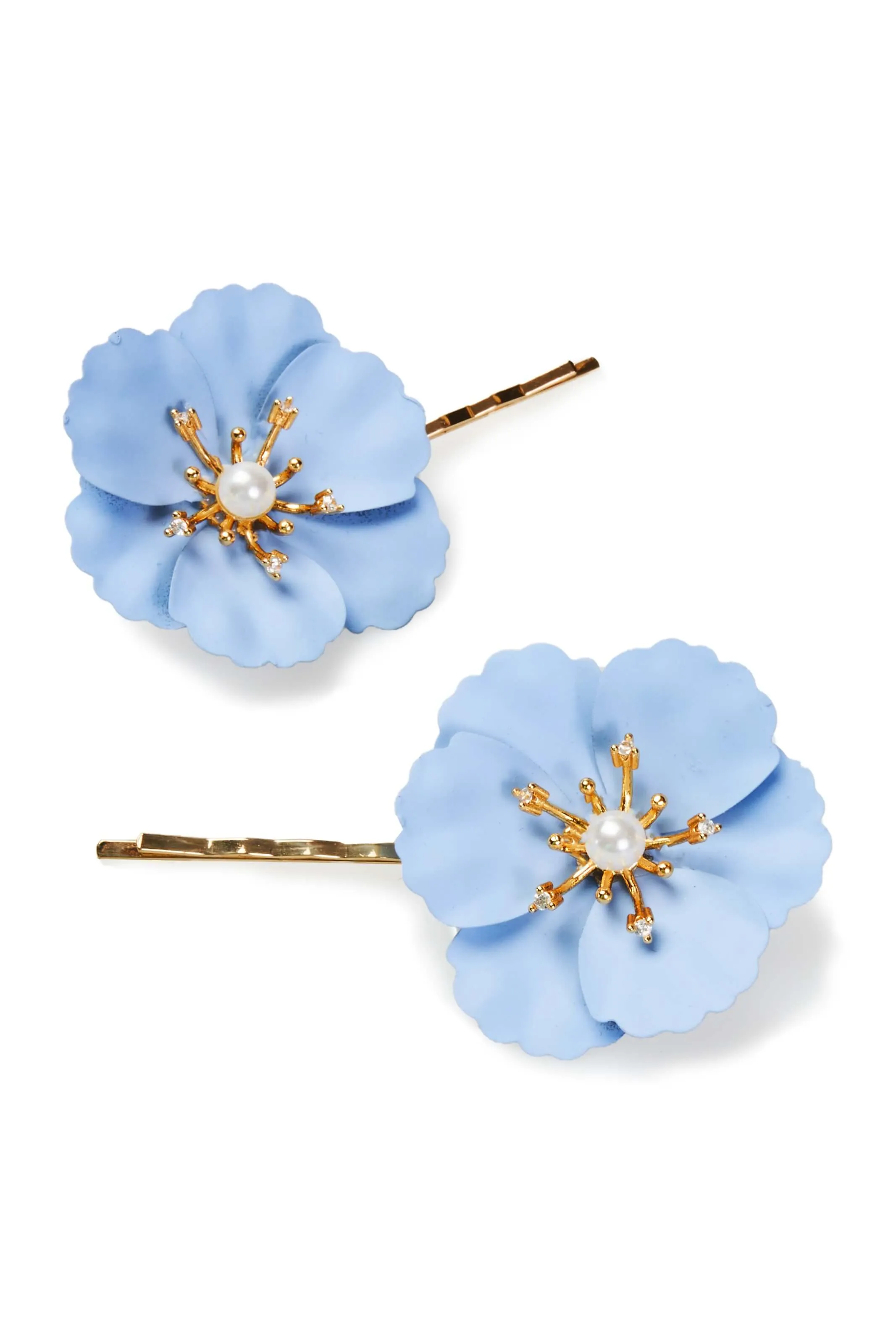 Poppy Enamel Bobby Pair