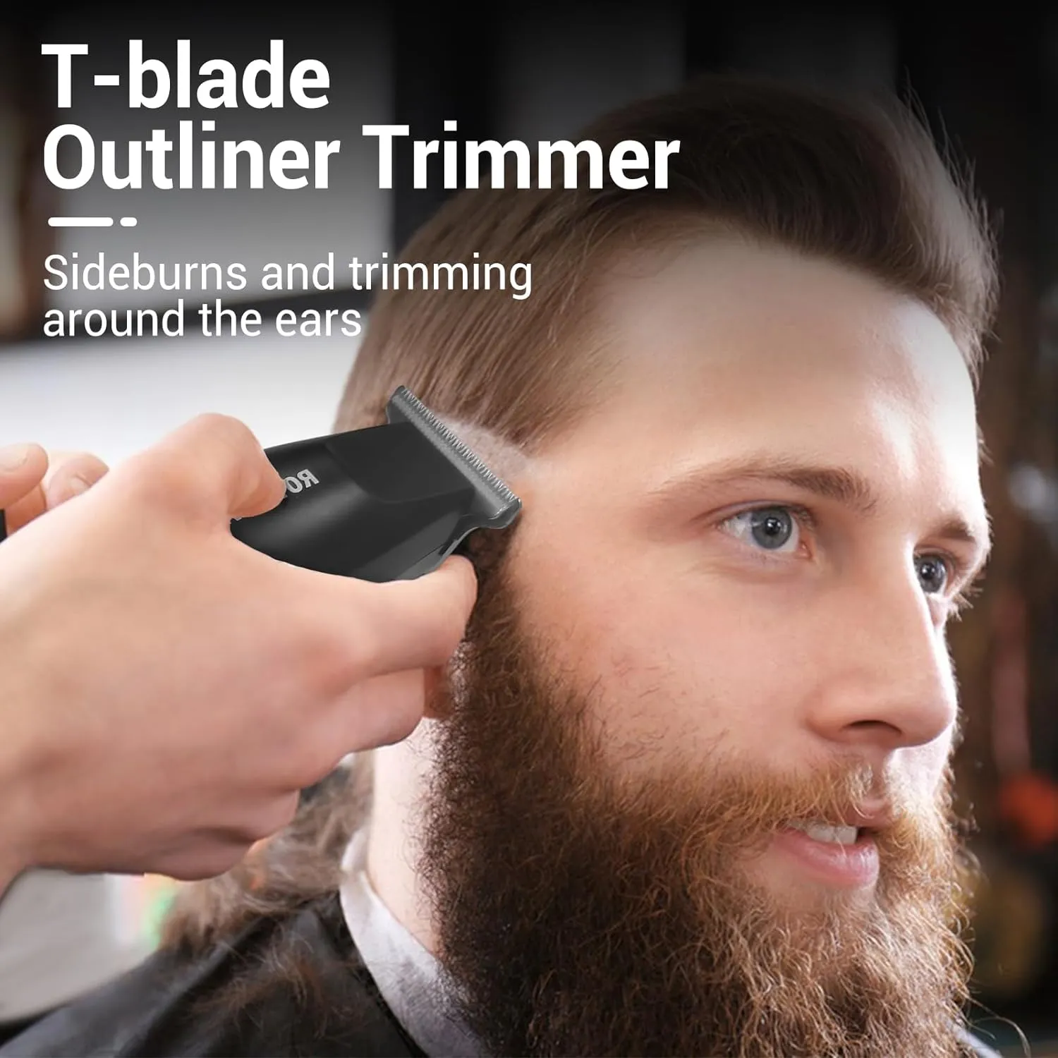 Professional Barber Set with Hair Clipper and Detail Trimmer   Attachments