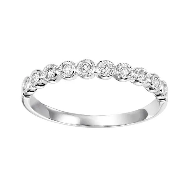 "Mixables Collection" Round Diamond and Milgrain Ring