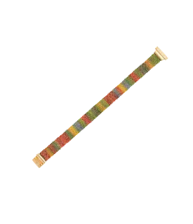 Rainbow Melange 1cm Woven Bracelet