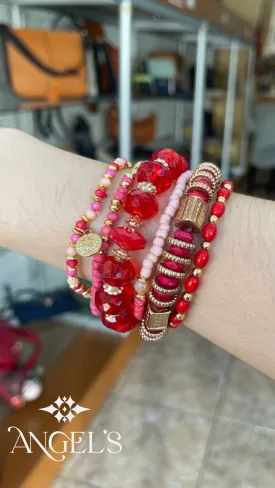 Red Mix Bracelets