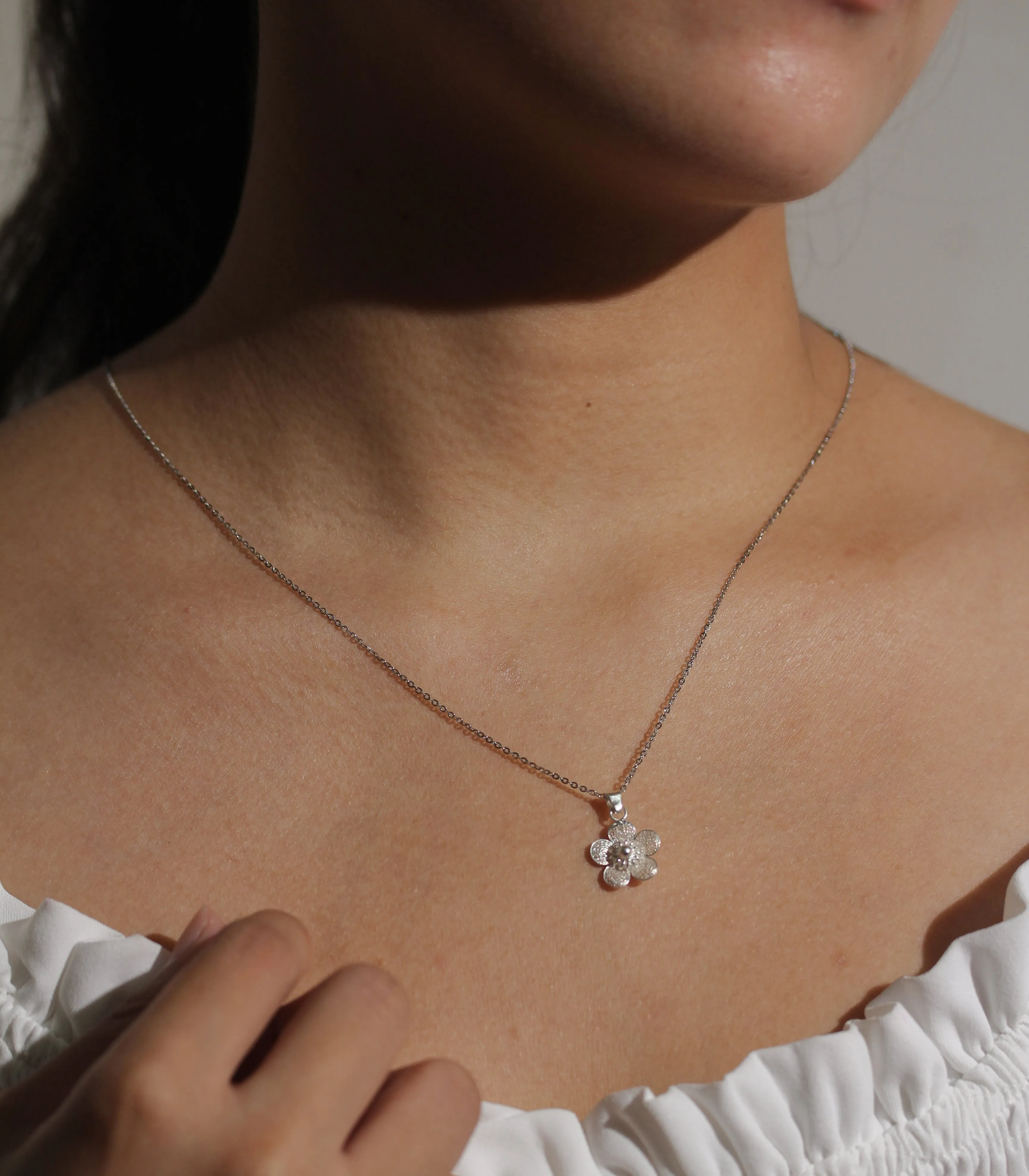 Sampaguita Minimalist Pendant Necklace