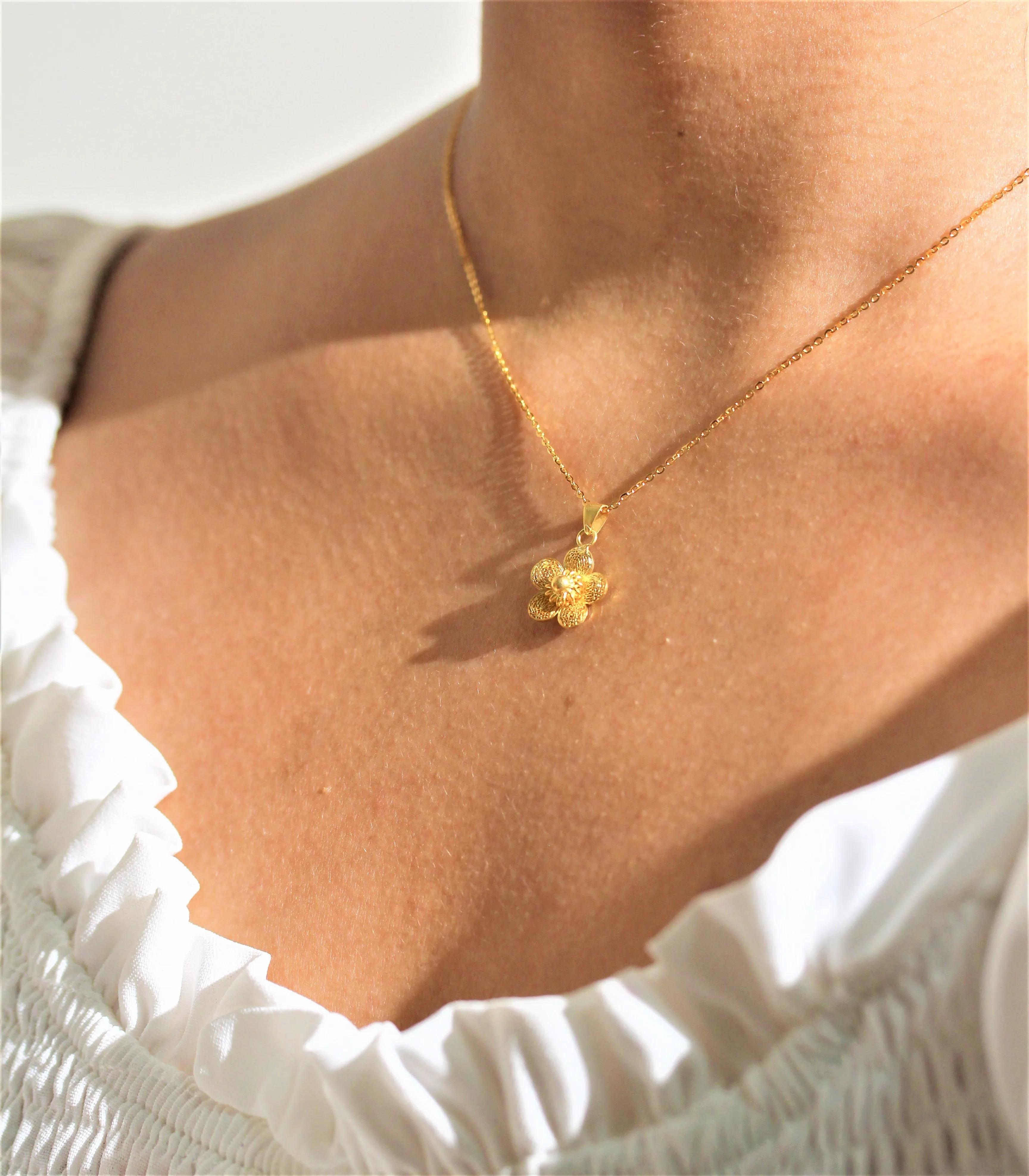 Sampaguita Minimalist Pendant Necklace