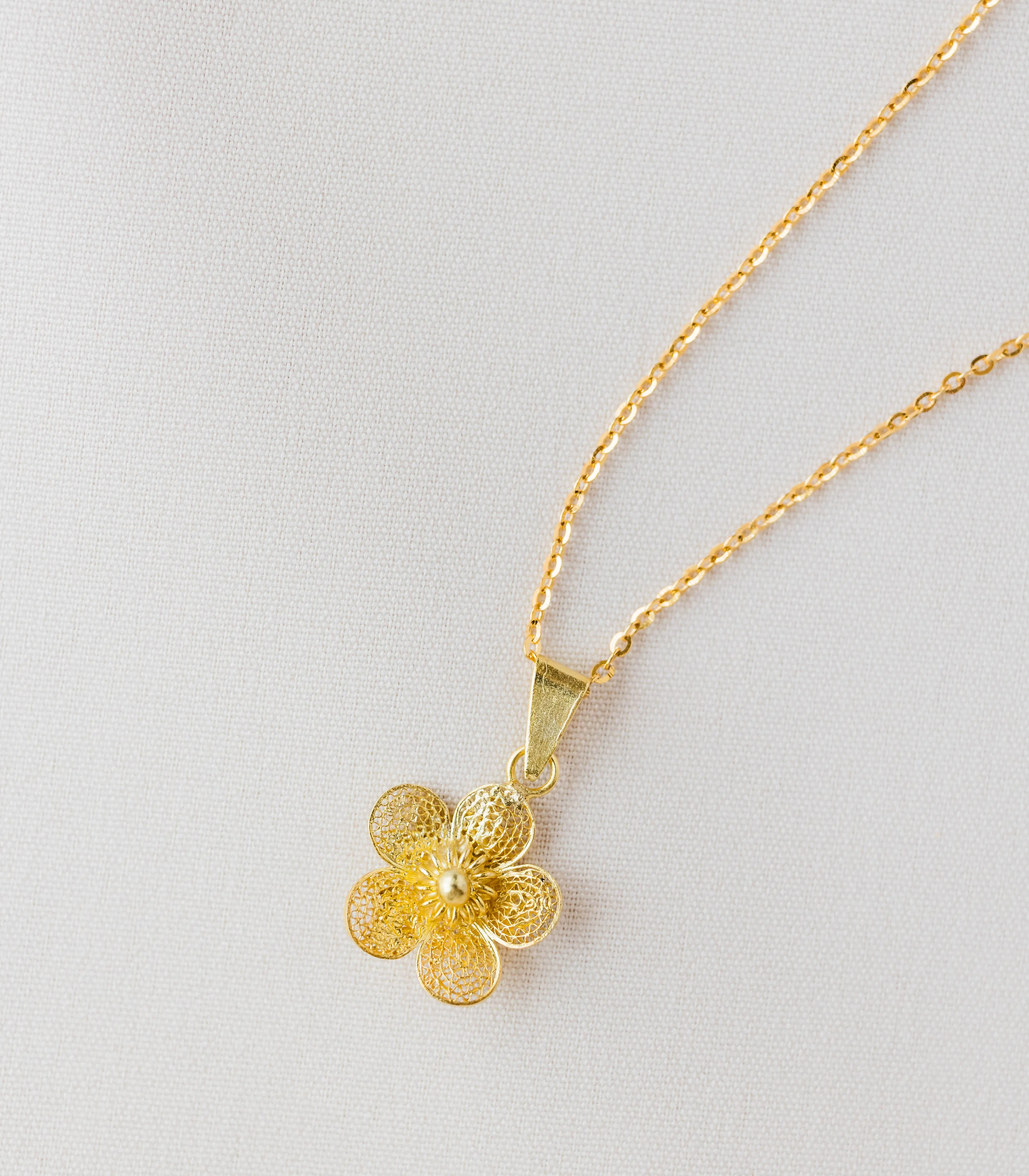 Sampaguita Minimalist Pendant Necklace