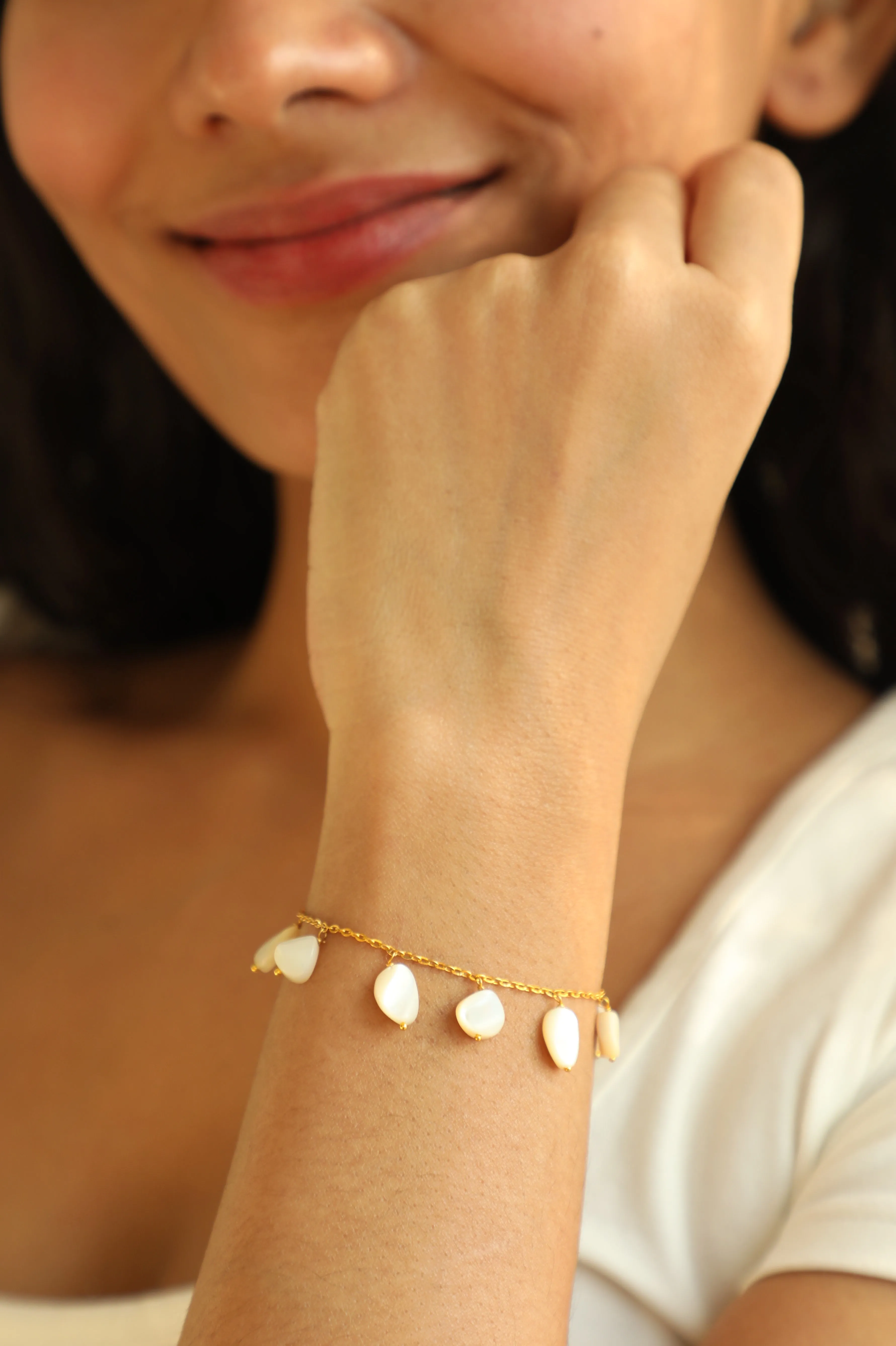 Scattered Mother Of Pearl Bracelet