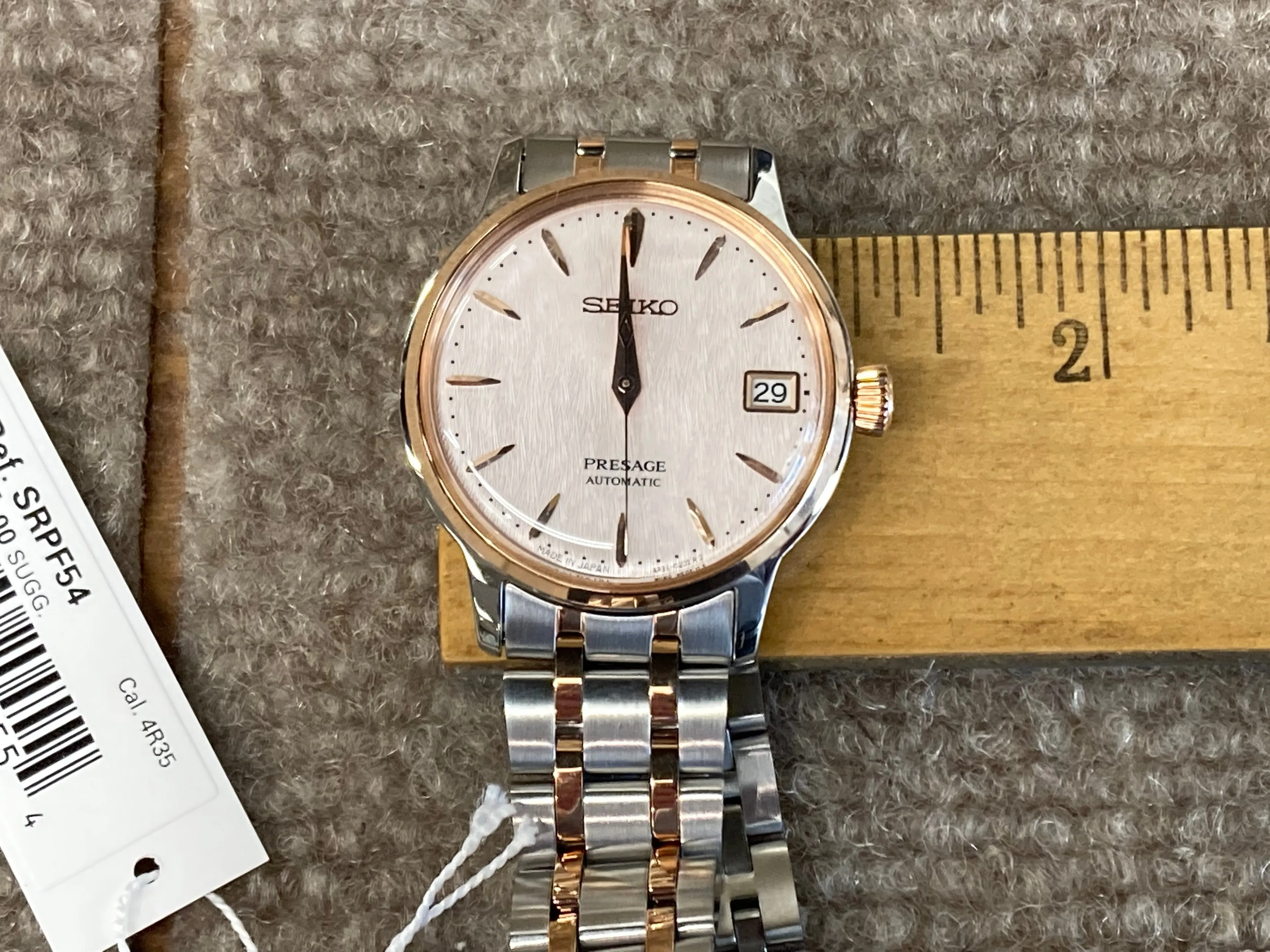 Seiko Automatic Pink Champagne Colored Watch