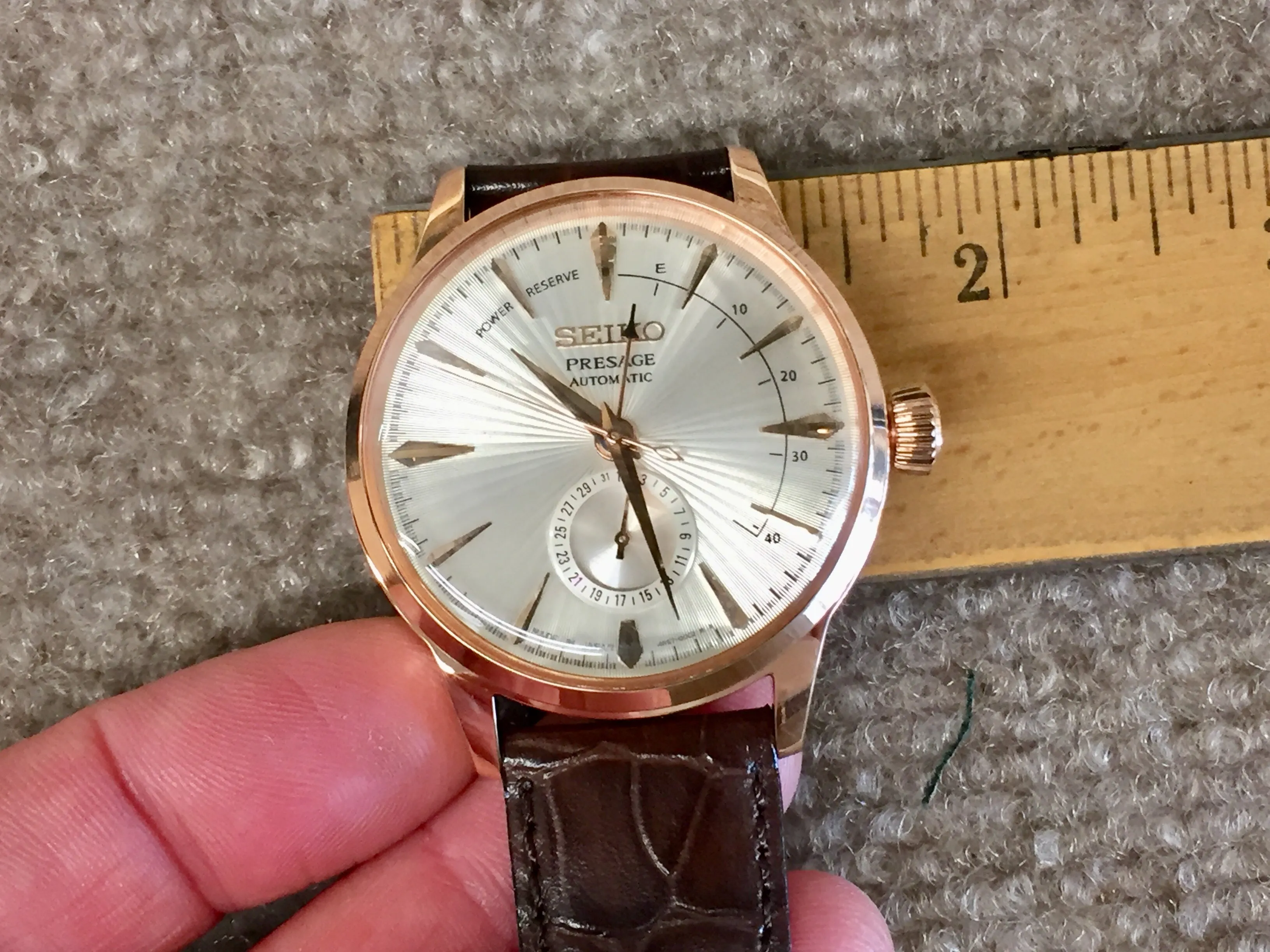 Seiko Presage Automatic Rose Gold Tone Watch