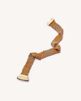 Sfumato All Gold 1cm Woven Bracelet