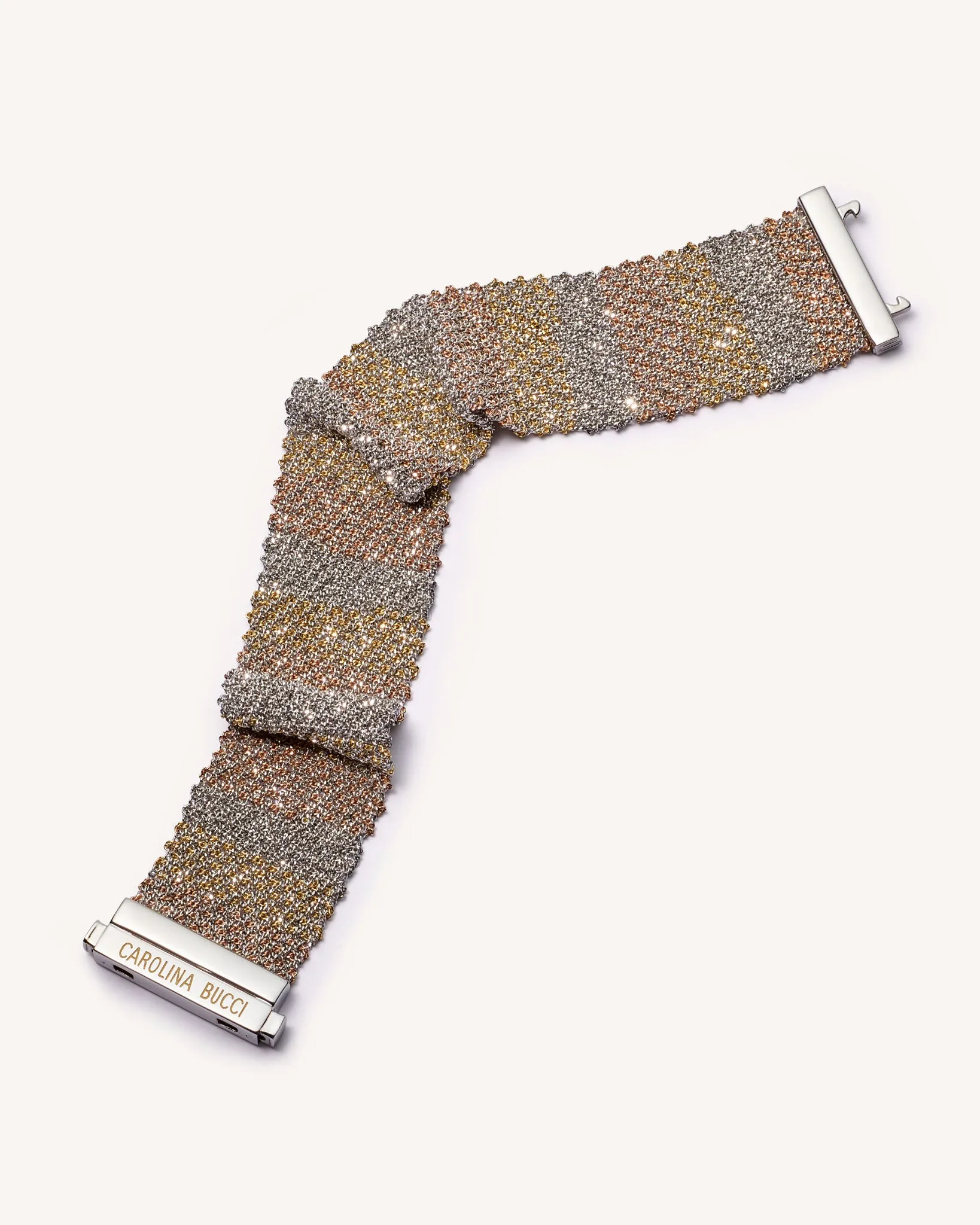 Sfumato All Gold 2cm Woven Bracelet