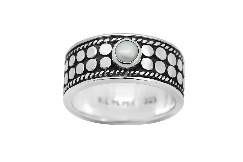 Silver Apollo Oxidized Ring