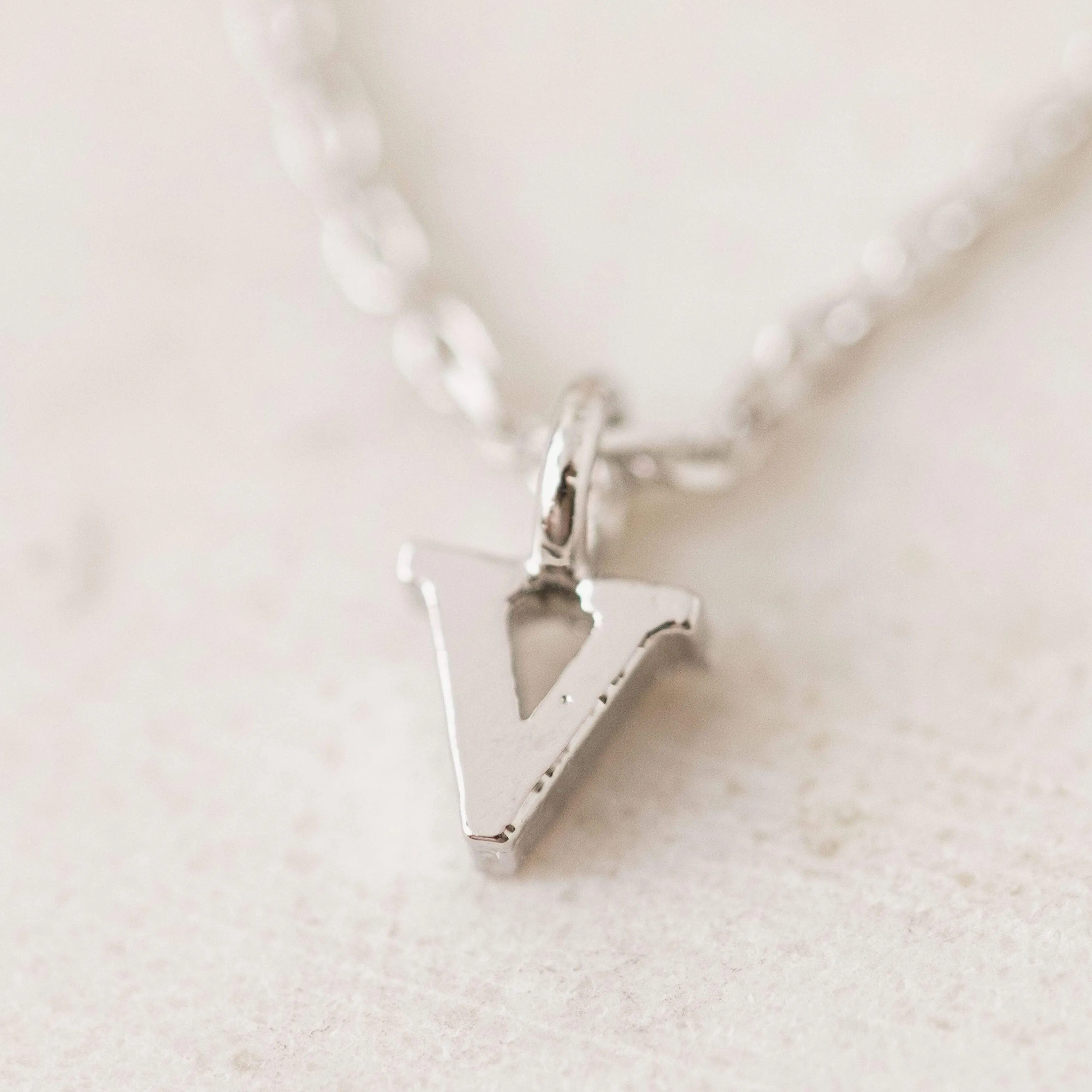 Silver Sincerely Yours Initial Necklace