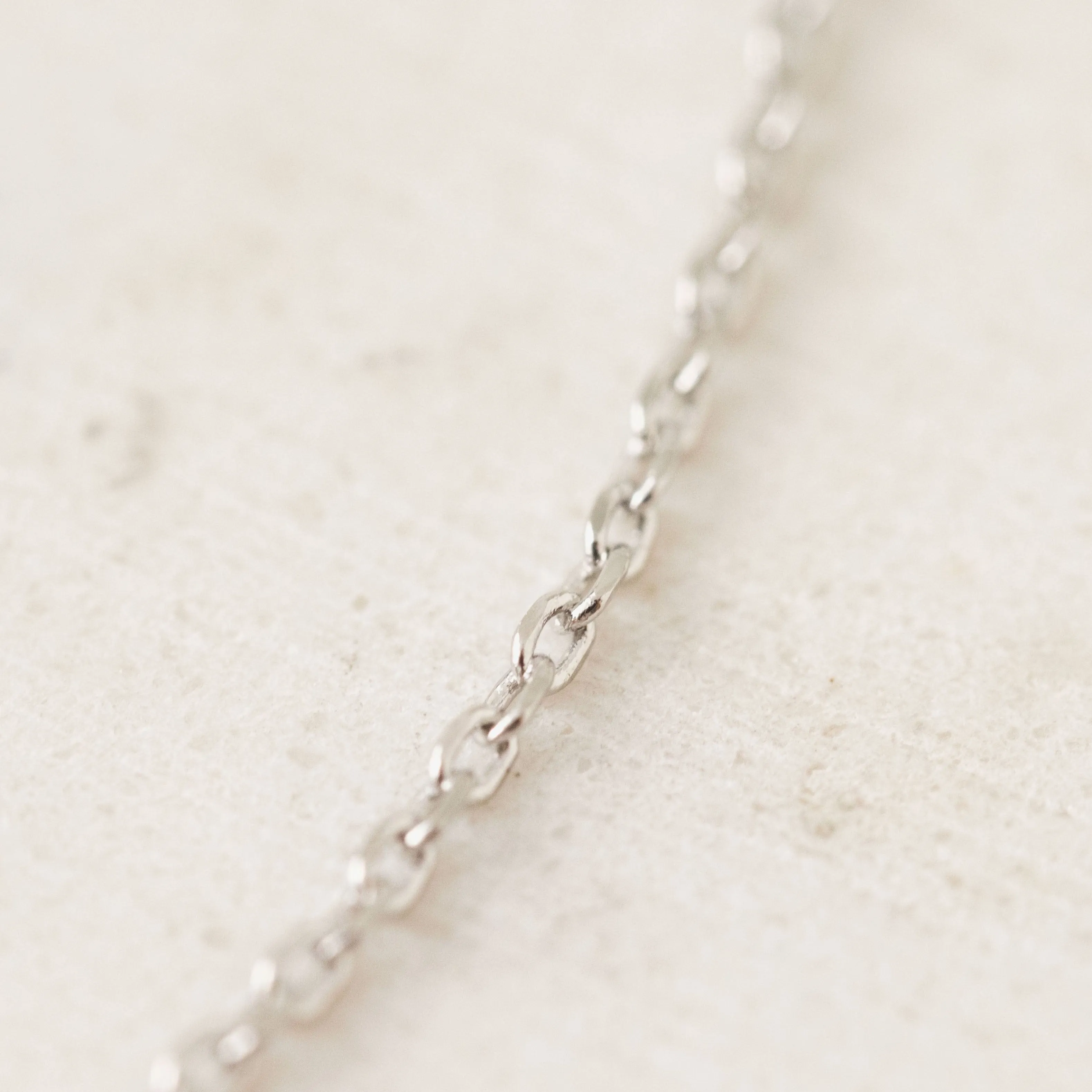 Silver Sincerely Yours Initial Necklace