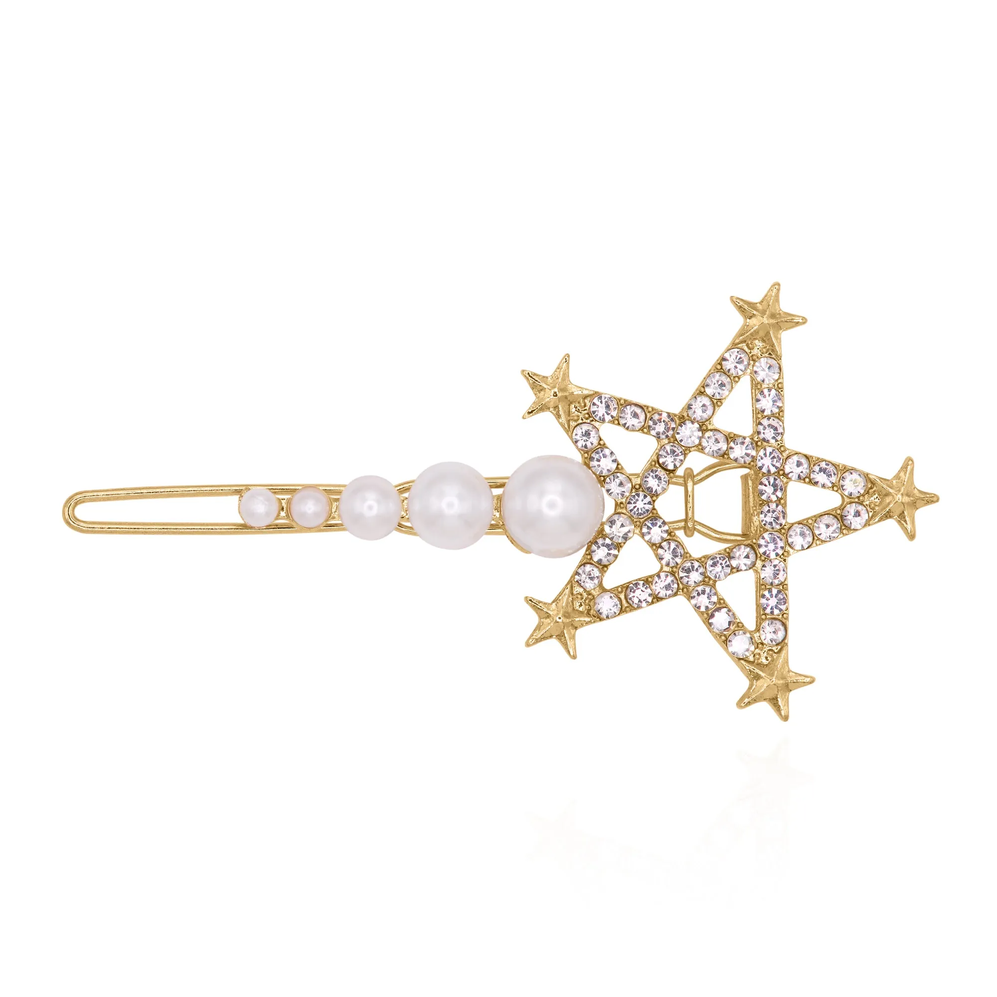 Sofia Pearl Star Hair Clip | Gold