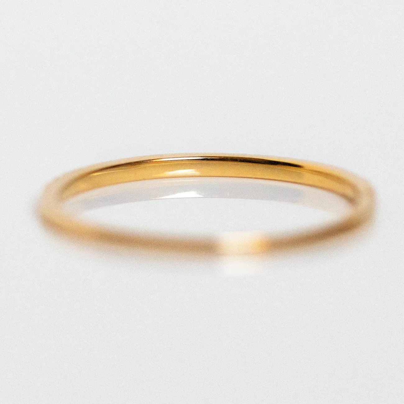 Solid Gold Simple Pave Diamond Band