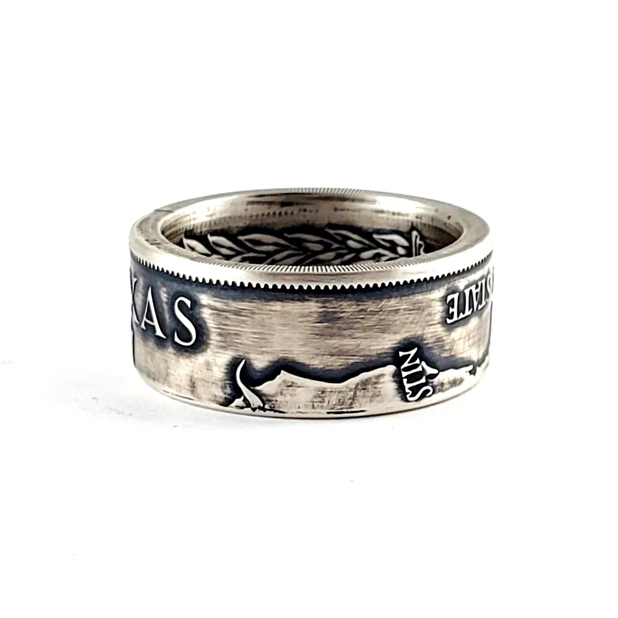 Sterling Silver Big Texas Coin Ring