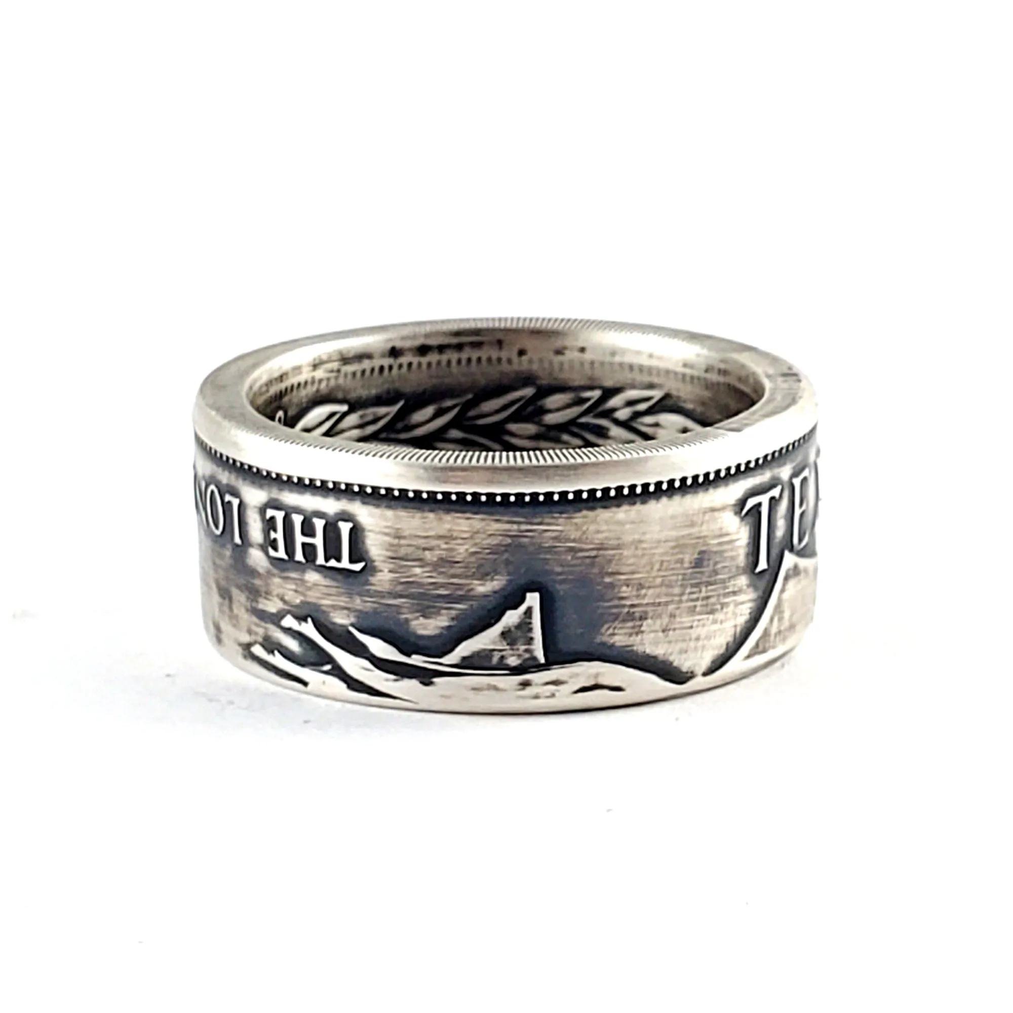 Sterling Silver Big Texas Coin Ring