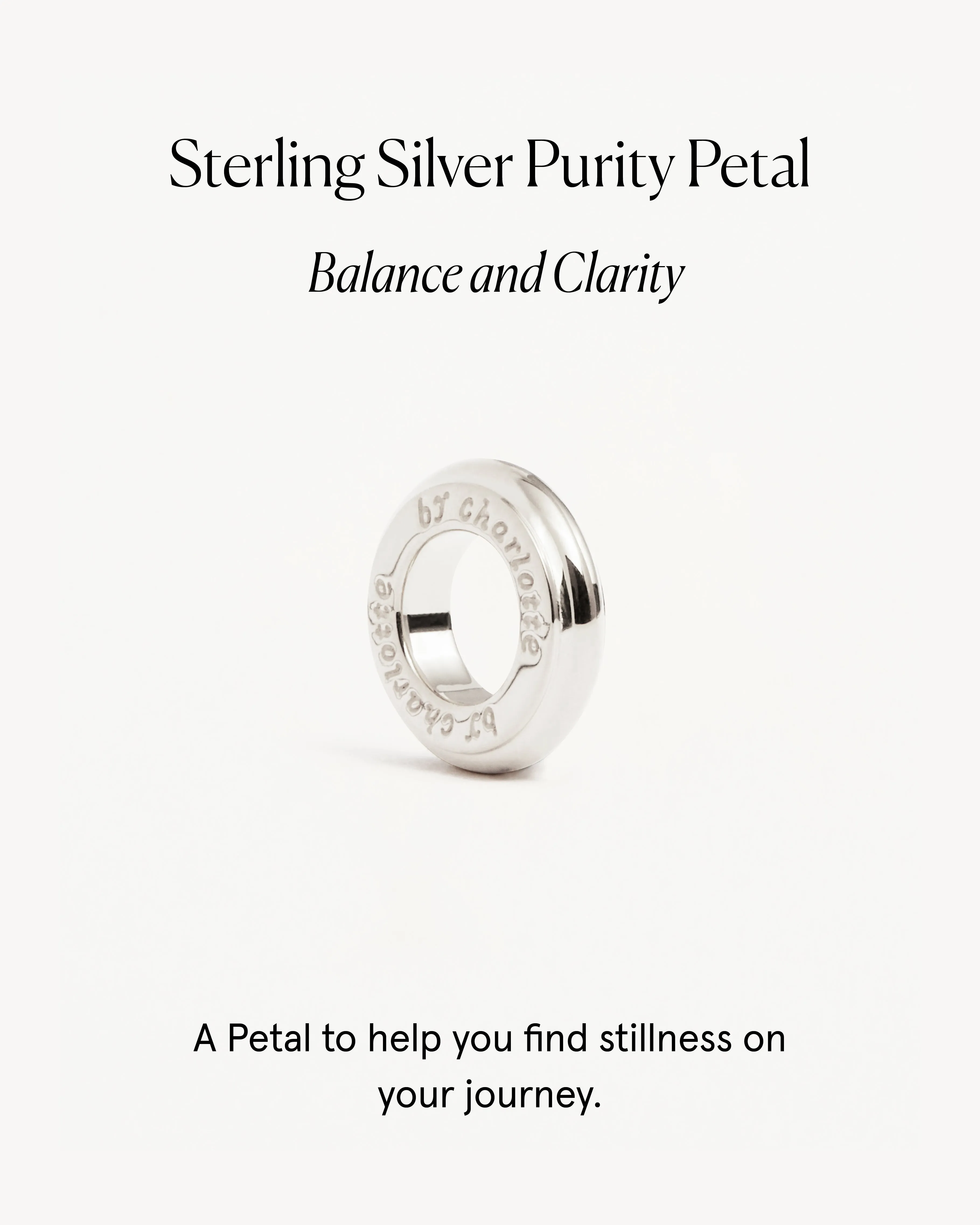 Sterling Silver Purity Petal Charm