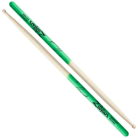 Super 7A Maple Green DIP Drumsticks