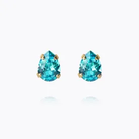 Superpetite Drop Earrings / Aquamarine