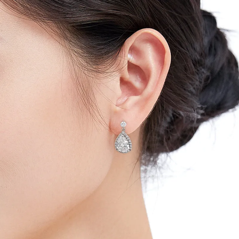 Teardrop Cubic Zirconia Earring