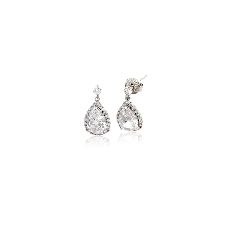 Teardrop Cubic Zirconia Earring