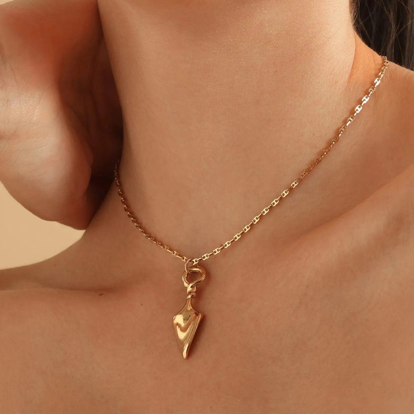 TFC Dagger 24K Gold Plated Pendant Necklace