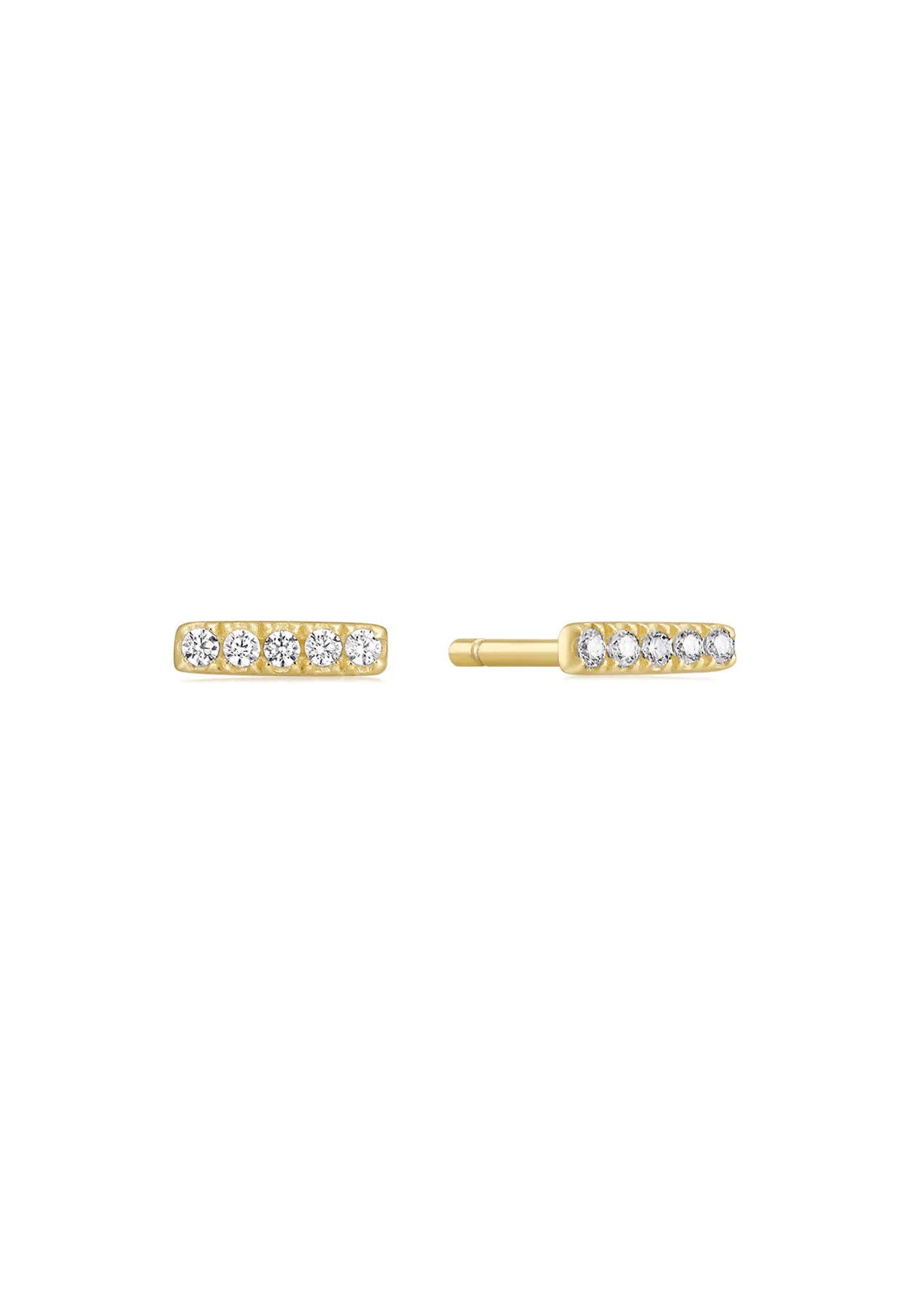 The Banquet Topaz 14ct Gold Vermeil Stud Earrings