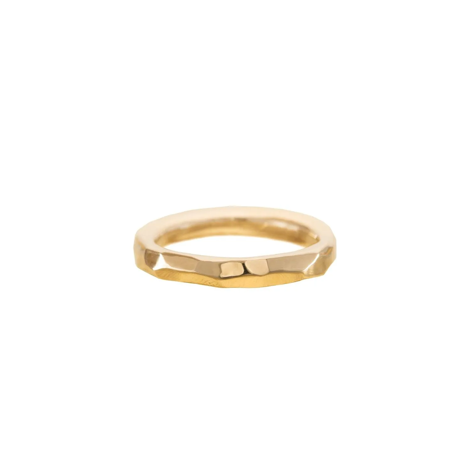 Thin Geometric Gold Band