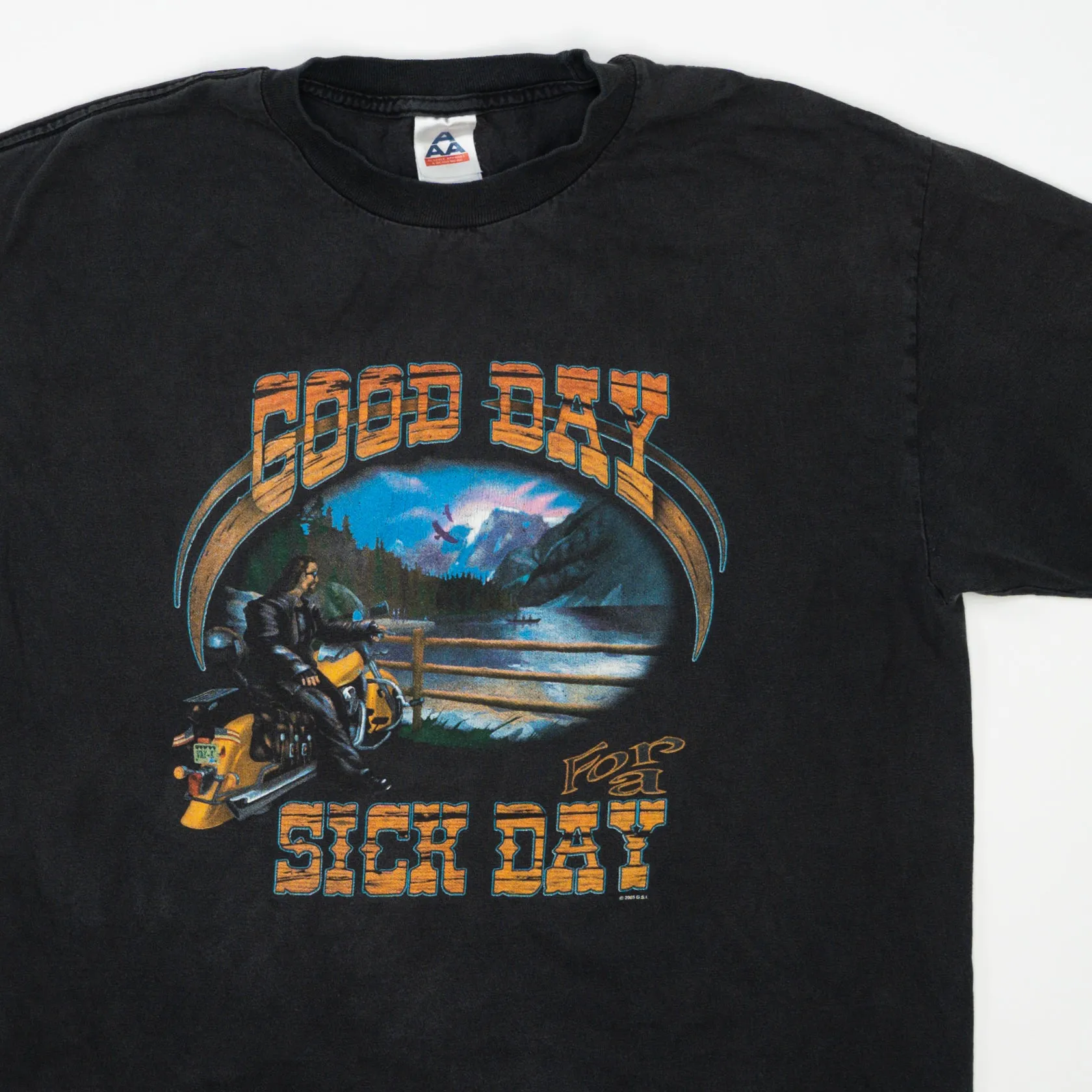 Vintage '05 Black Good Day For A Sick Day Tee (M)