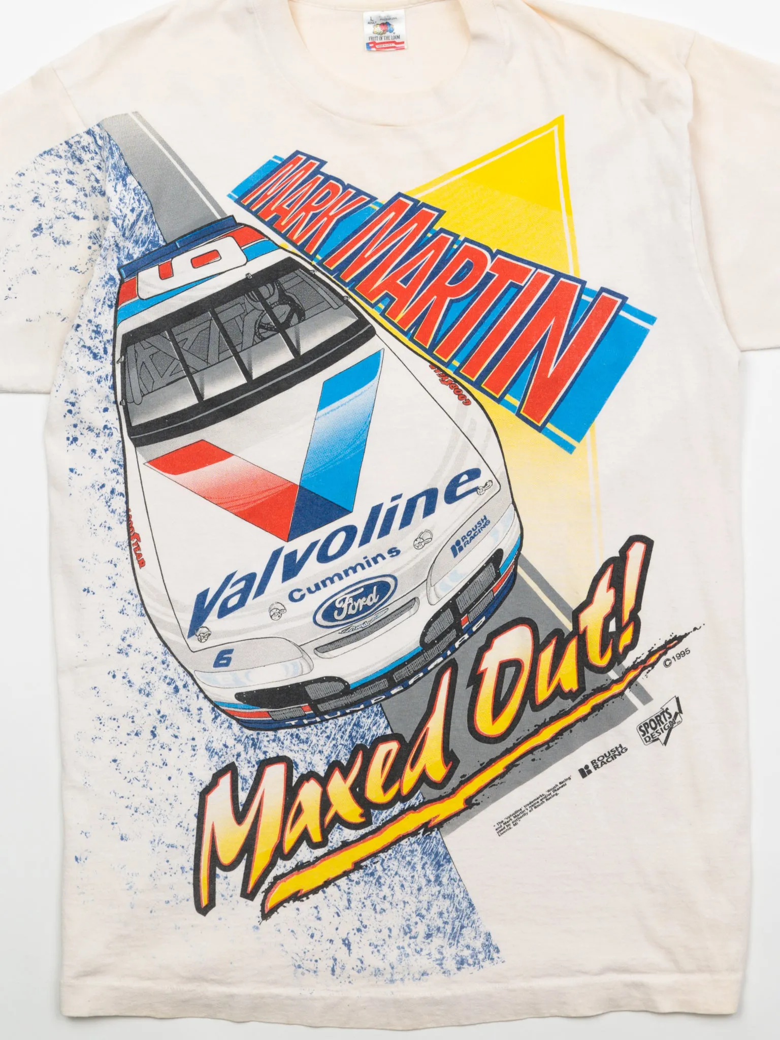 Vintage '95 Mark Martin Maxed Out All Over Print Tee (M)