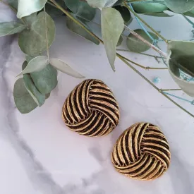 Vintage earrings - Gold triangle