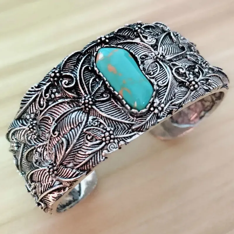 Vintage Turquoise Cuff Bracelet only at Bling & Bloom's Boutique | Turquoise Bangle | Western Bracelets