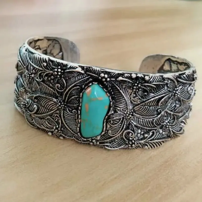 Vintage Turquoise Cuff Bracelet only at Bling & Bloom's Boutique | Turquoise Bangle | Western Bracelets