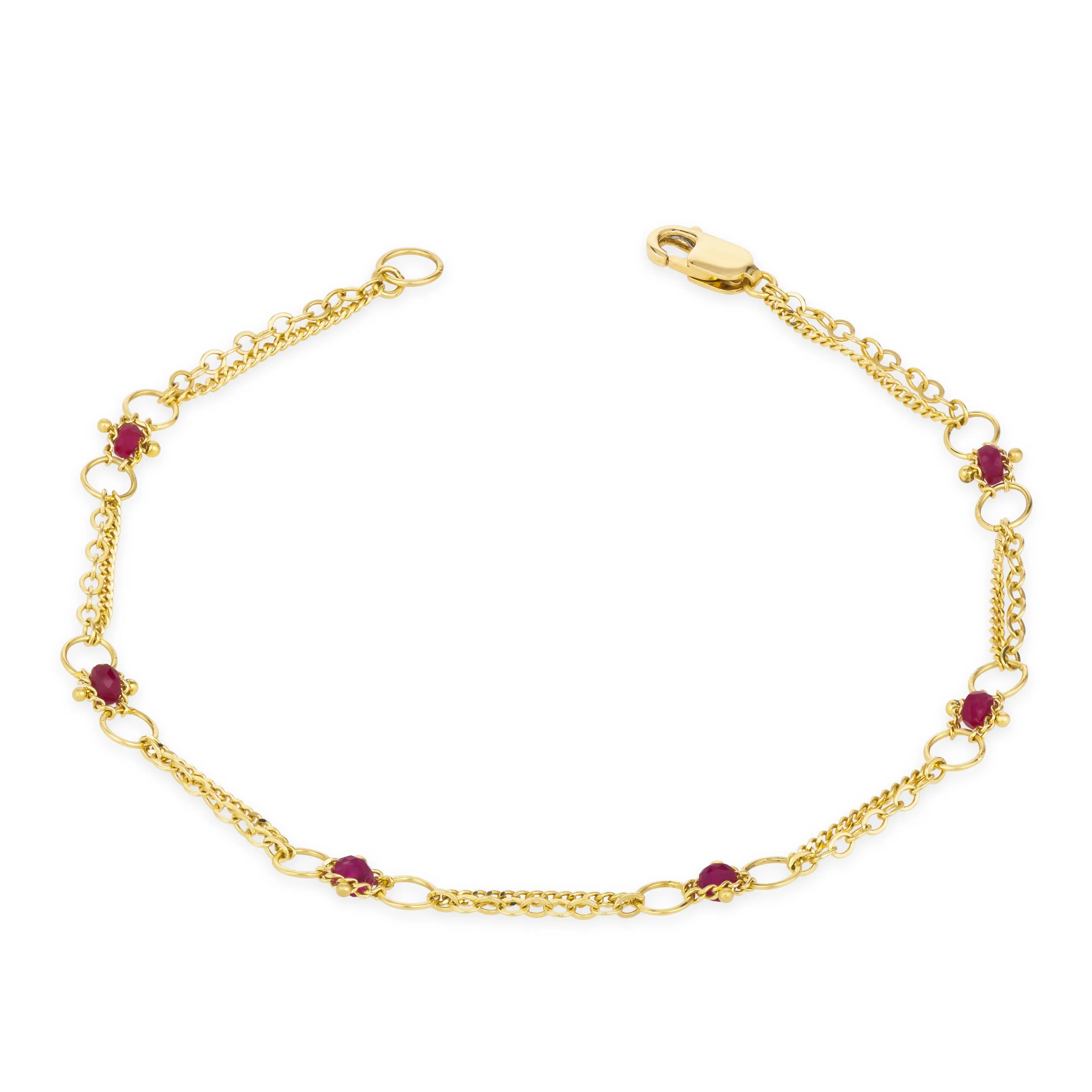 Whisper Chain Bracelet in Ruby