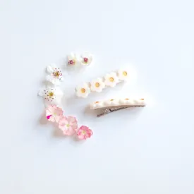 z Kit & Kate Flora  Children's Hair Clips - Vanilla